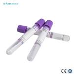 Disposable CE Approved PET / GLASS K2 / K3 EDTA Vacuum Tube 3-9ml