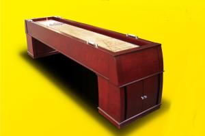 China Luxury 10 FT Shuffleboard Game Table Furniture Style With Wood Veneer Poly Coating wholesale