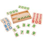 Montessori 6.5cm Wooden Matching Puzzle Numbers Card