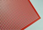 White Square Perforated Mesh Sheet with PVC Coating