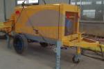 Trailer Mount Stationary Concrete Pump , Wear Resistant Small Cement Pump