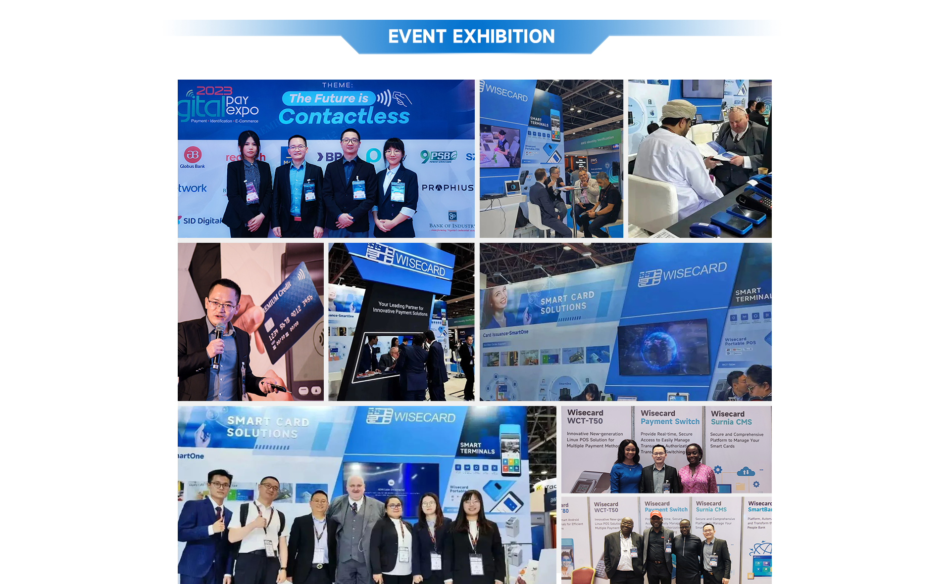 Customized Logo Fast reading Metal RFID NFC Chip Business cards mini handheld smart payment pos terminal