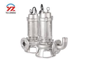 China Stainless Steel Submersible Sewage Pump , Submersible Transfer Pump 1hp 5hp wholesale