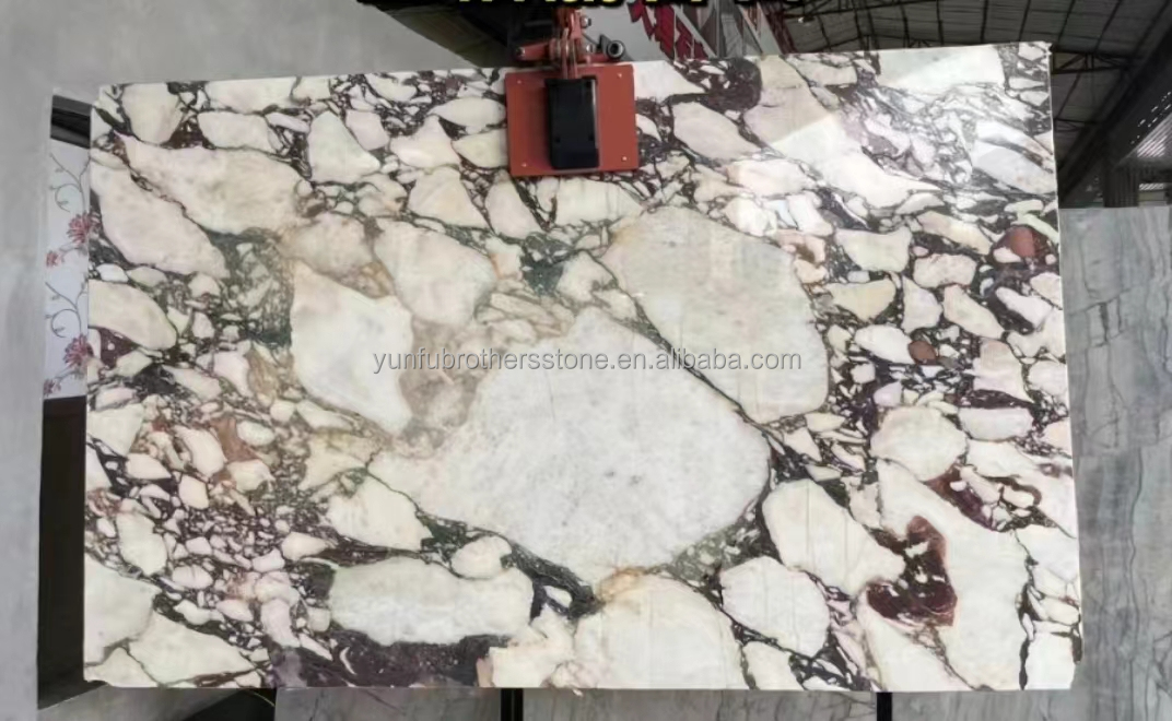 Modern Calacatta Viola White Marble with Purple Vein Slabs Elevate Your Dining Room Table Set Kitchen Countertop Bathroom Staircases