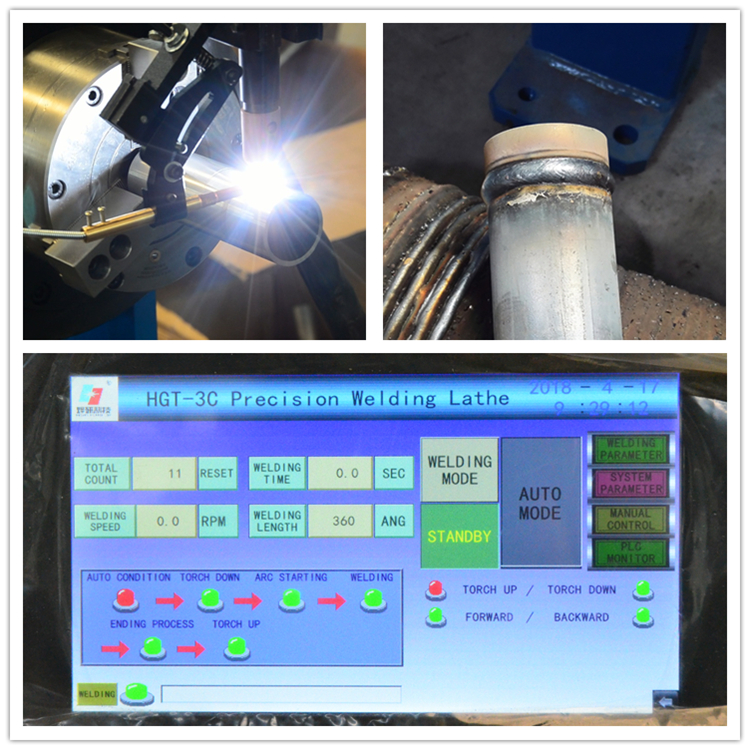 Vertical Circumferential Welder Consistent Seam Welding Machine 500A Max Current