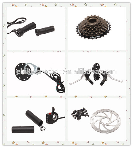1500w 48v rear wheel bicycle conversion kit with battery