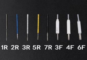China 1R Permanent Makeup Eyebrow Needles / 1 Prong Round Mosaic Needle wholesale