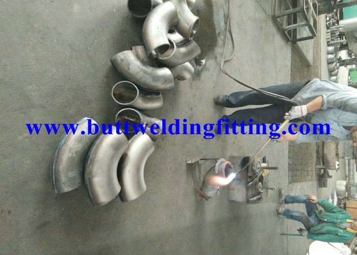 Din 2605 Titanium grade 2 30 45 90 degree elbow Butt Weld Fittings 1 / 2" - 80"