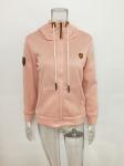 Winter women wear long sleeve zipper up hoodies for women