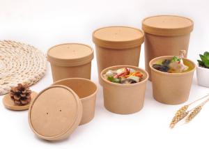 China Branded Paper Soup Cups Food Containers Disposable Bowls For Hot Soup wholesale