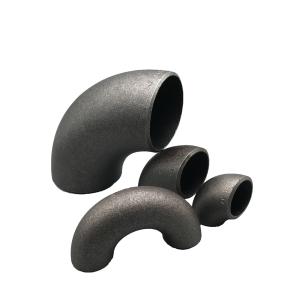 China Sch40 Sch80 Sch90 Carbon Steel Elbowr Pipe Fitting Black Paint Sandblasting wholesale