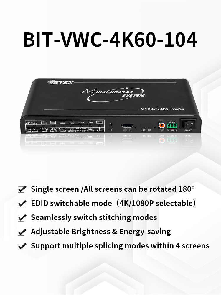 Full View LED HDMI Video Mixer Multi Screen 2x2 1x2 1x3 1x4 Video Wall Processor