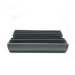 Aluminum Housing Heat Sink Extrusion Profiles Black Powder Coating
