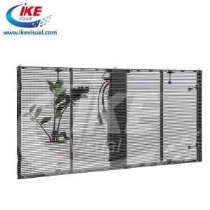 China Window Glass Digital Billboard LED Screen Outdoor Transparent IP65 wholesale