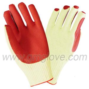 China natural latex coated safety gloves wholesale