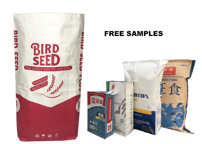 Industrial Paper Empty Cement Bag PP Valve Bag 25 KG 40 KG 50 KG