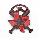 Dye Black Metal Sports Trading Pins Iron Soft Enamel Glitter Safety Pins
