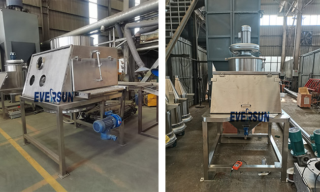 Lithium Battery Dust-Free Feeding Station Rubber Particles Unloader For Chemical