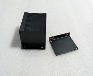 China 50X40x60mm Sandblasting Black Aluminum Case With L Plate wholesale