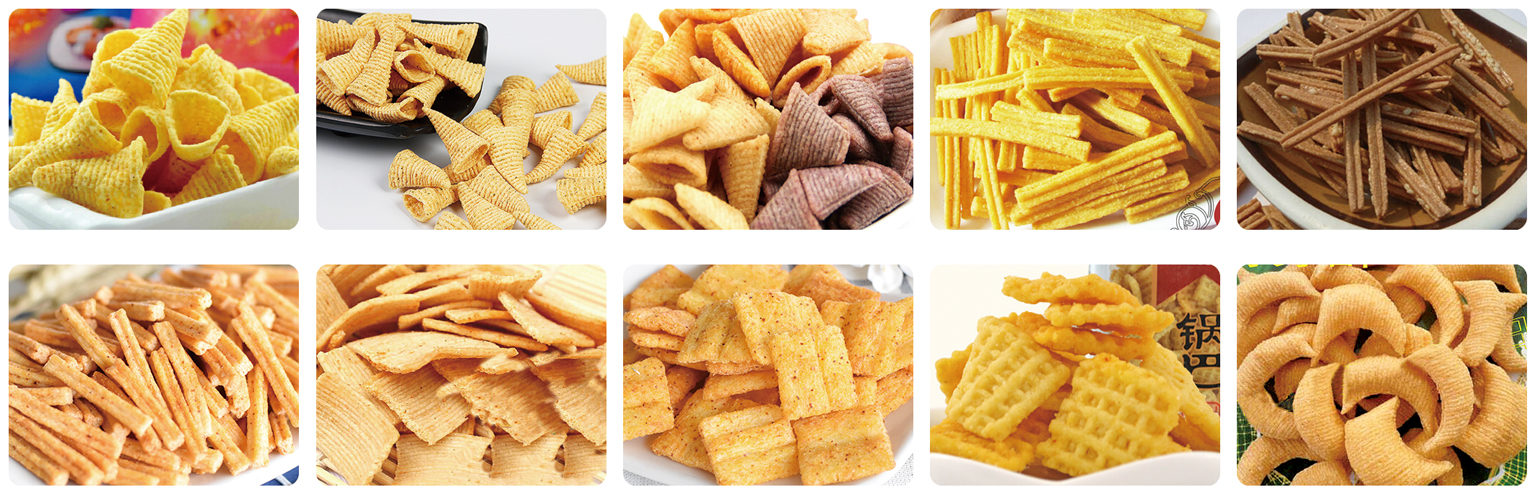 SIEMENS Fried Snack Production Line Salad Bugles Snack Extruder Machine
