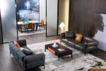 Home Latest Design Set 4 Seater Modern Leather Sofa