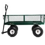 Fishing Garden Wagon Cart Cart Anti Corrosion Metal Yard Wagon Rainproof