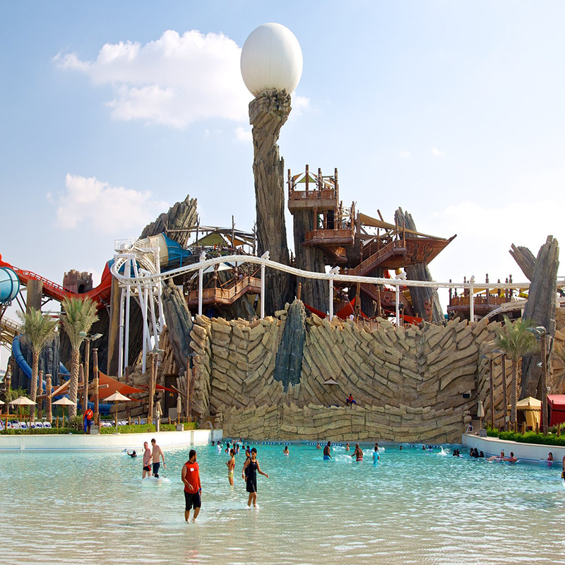 Entertainment Artificial Wave Pool Water Slide Supplier For Resort Hotel