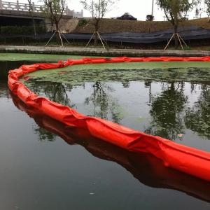 China Woven Geotextile Silt Curtain PVC Floating Turbidity Curtain For Sea Environment Protection wholesale