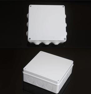 China 200x200x80mm 12 Entry Holes IP65 Abs Waterproof Junction Box With PVC Stoppers wholesale