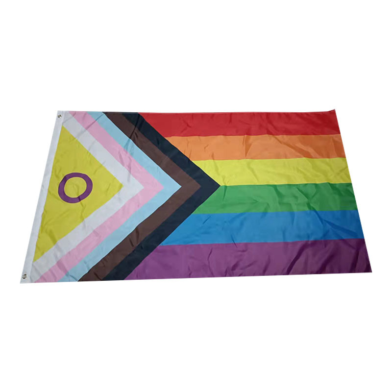 Triangle Square Rectangle LGBT Flag 100 Polyester Material For Outdoor