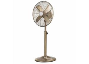 China Brushed Stainless Steel Metal Blade Oscillating Fan 3 Speed 110V 60W wholesale