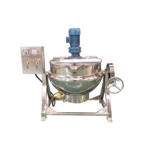 Electric double layer jacketed cooking kettle for food