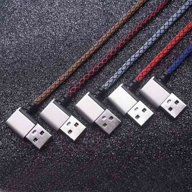 2.1a USB 2.0 Zinc Alloy Data Cable 1Meter Android Fast Charging Cable