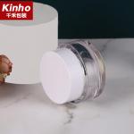 PETG Round Cosmetic Cream Jar 50g Single Wall UV Coating Hair Cream Jar