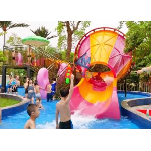 Anti Ultraviolet Kids Water Park Amusement Park Slide Equipment Fiberglass