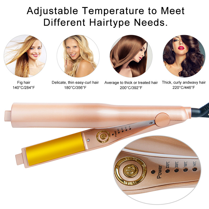 Ceramic/Titanium Coating Anion Hair Straightener 2 In 1 With LED Display