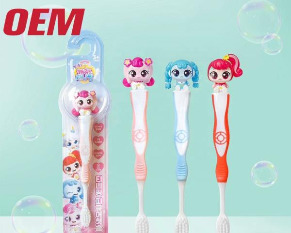 Customized Toothbrush Holder Character Toy OEM Figures Made Cartoon Cute Tooth