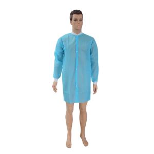 China Unisex Spunbond PP Non Woven Disposable Lab Coat wholesale