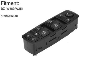 China Lifter Mercedes Benz Power Window SwitchW169 W245 1698206610 Wear Resisitance wholesale