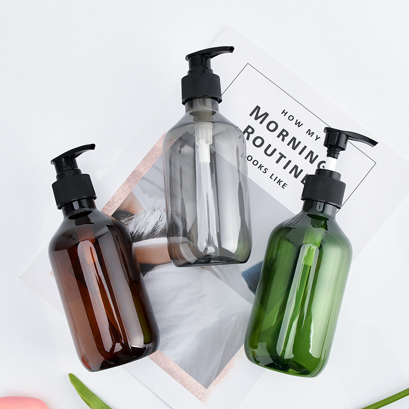 250ml 300ml 500ml Customized PET Bottle With Pump for Baby Shampoo Laundry Shower Gel and Body Shampoo Body Material PET