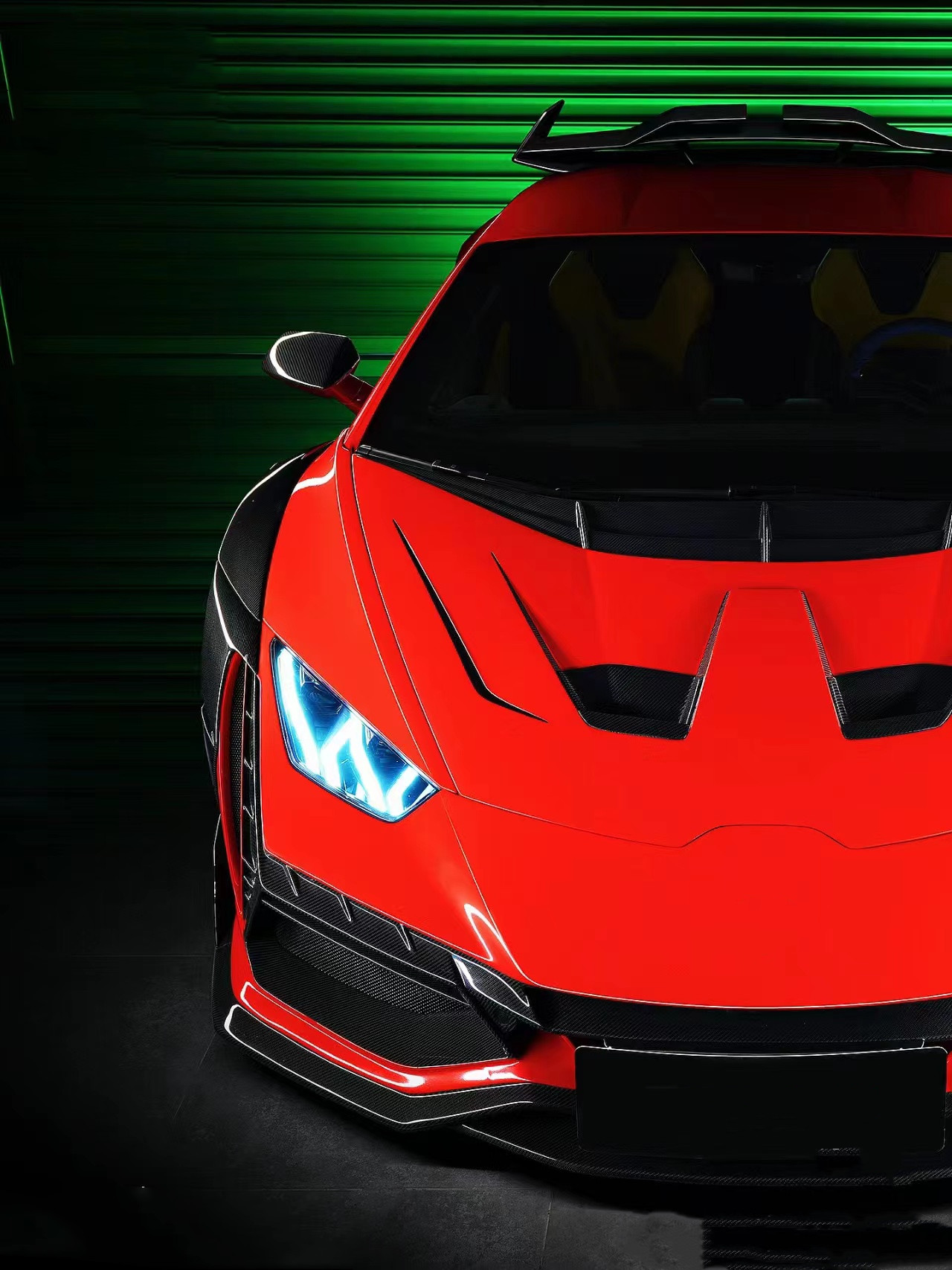 580 Lamborghini Carbon Fiber Body Kit DW Style Lp610 Body Kit Spoiler Widebody Kit