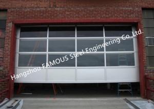 China Motorized Aluminum Insulated Tempered Glass Full View Overhead Garage Door wholesale