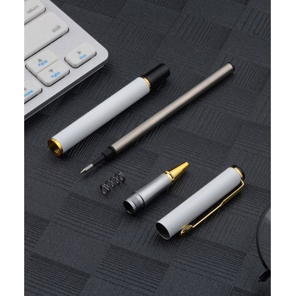 Customized Logo Luxury Metal Roller Fountain Pen for Men Heat Sensitive Erasable Ink