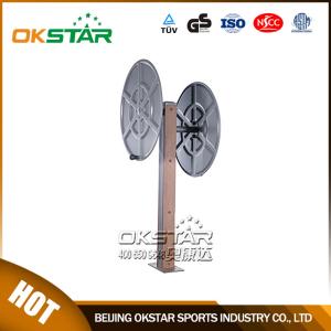China fitness equipment for elderly wood fitness equipment park exercise wheel for old people wholesale