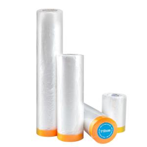 China Sample Provided Self Adhesive Adhesive Masking Film Roll 300-600mm Acrylic Protect Surfaces wholesale