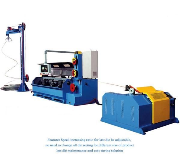 AluminIum Rod Drawing Machine Single Spooler / Double Spooler Down Coiler