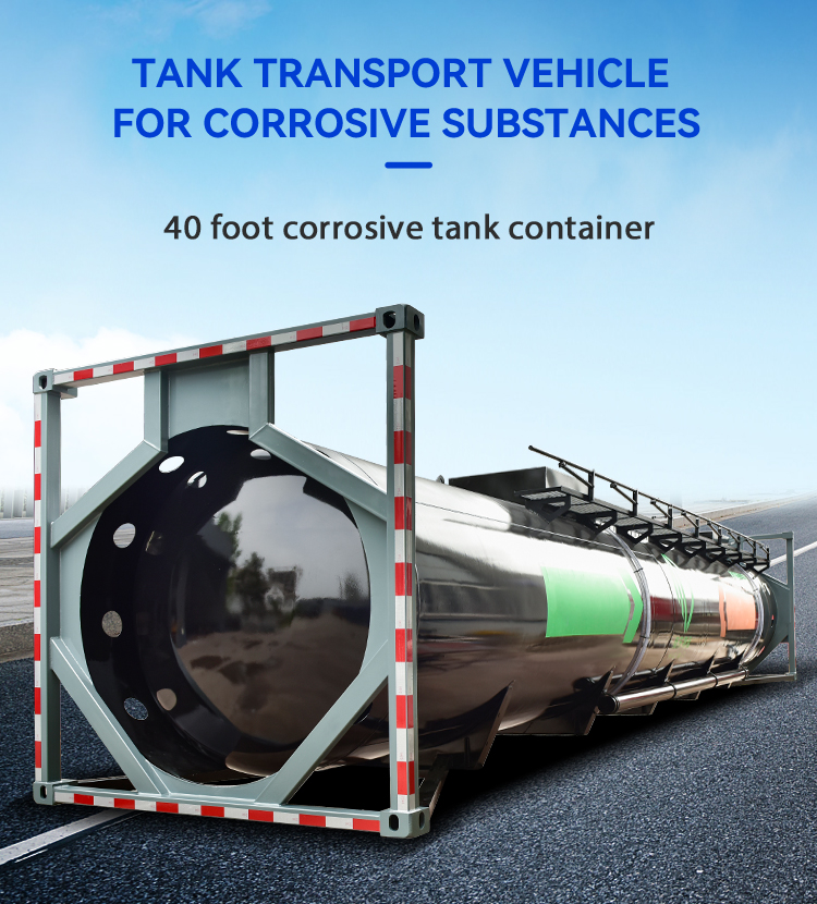 High Capacity ISO Tank Container Standard 30000 Liters 40ft Oil Fuel Truck Tank