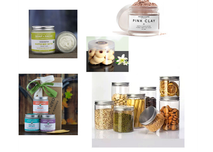 Cosmetic Packing 30g 50g 100g 120g 150g 4oz Black Face Body Cream Body Butter PET Plastic Jars