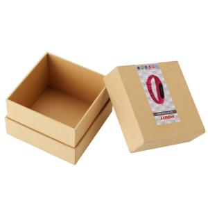 China Foam Insert Square Kraft Electronics Packaging Box 120*120*100mm wholesale