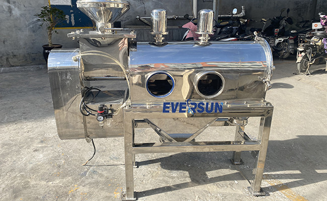 Horizontal Stainless Steel Airflow Screen Centrifugal Sifter For Food Powder 2-500 Mesh